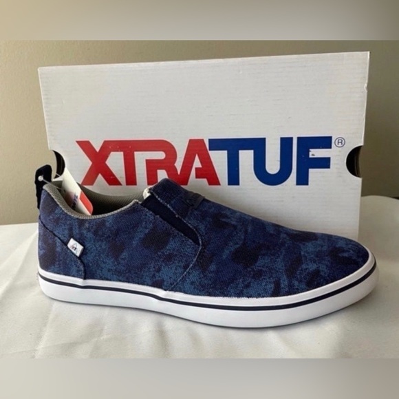 Xtratuf Other - Men’s XTRATUF Sharkbyte Eco Blue Camo Slip On Shoes